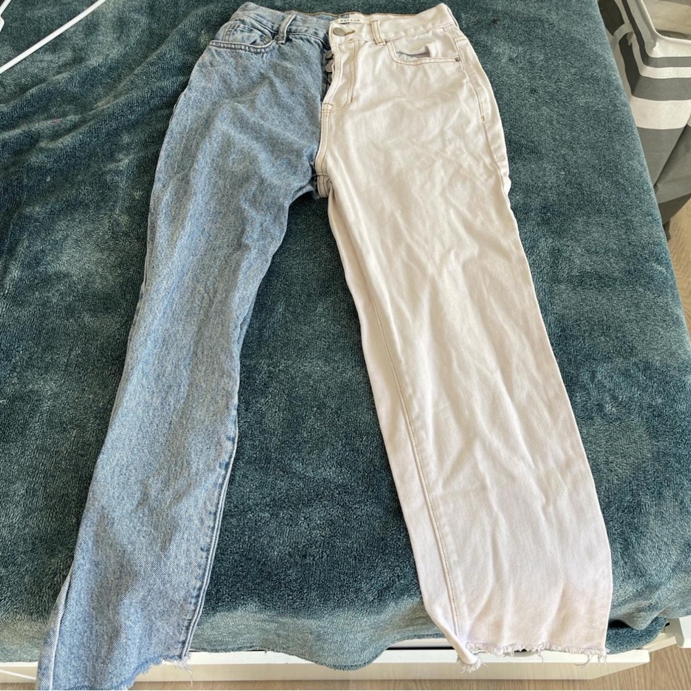 pacsun high rise straight leg jeans